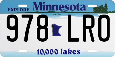 MN license plate 978LRO