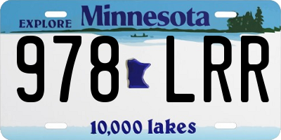 MN license plate 978LRR