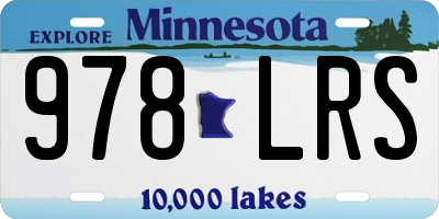 MN license plate 978LRS