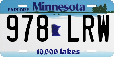 MN license plate 978LRW