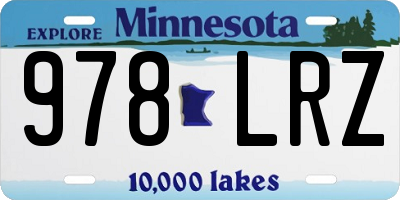MN license plate 978LRZ