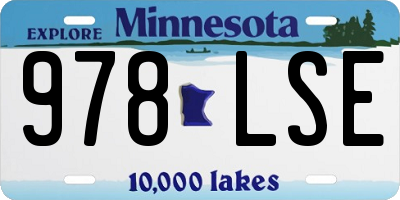 MN license plate 978LSE