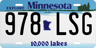 MN license plate 978LSG