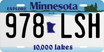 MN license plate 978LSH