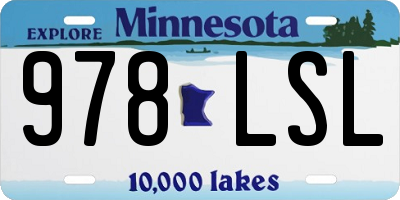 MN license plate 978LSL