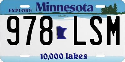 MN license plate 978LSM