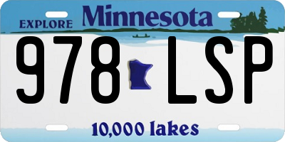 MN license plate 978LSP