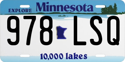 MN license plate 978LSQ