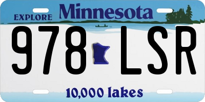 MN license plate 978LSR