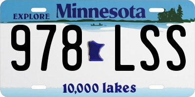 MN license plate 978LSS