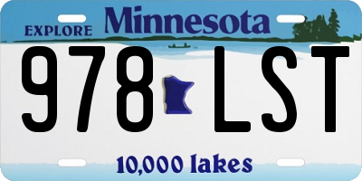 MN license plate 978LST