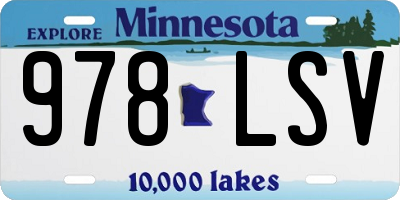 MN license plate 978LSV