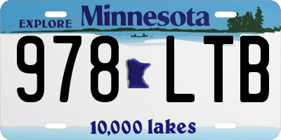 MN license plate 978LTB