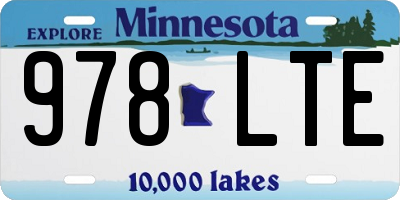 MN license plate 978LTE
