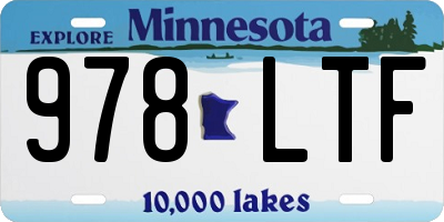 MN license plate 978LTF