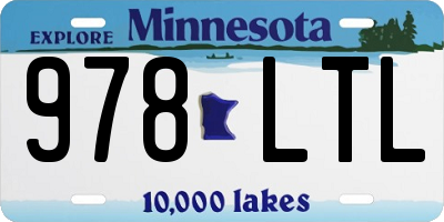 MN license plate 978LTL
