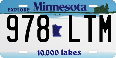 MN license plate 978LTM