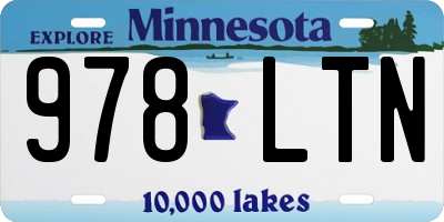 MN license plate 978LTN