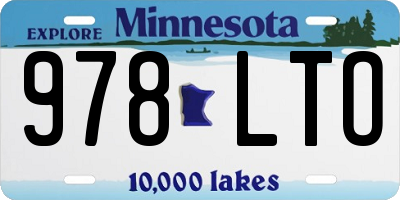 MN license plate 978LTO
