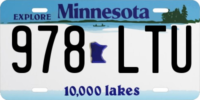 MN license plate 978LTU