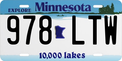 MN license plate 978LTW