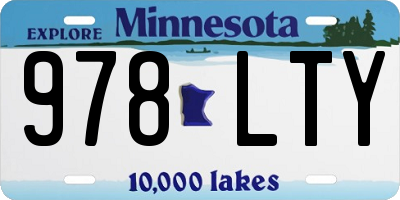 MN license plate 978LTY