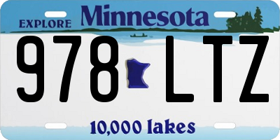 MN license plate 978LTZ