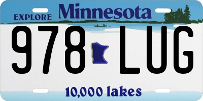 MN license plate 978LUG