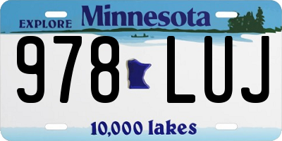 MN license plate 978LUJ