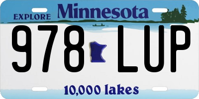 MN license plate 978LUP
