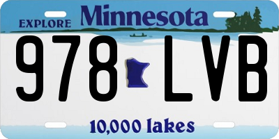 MN license plate 978LVB