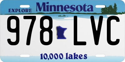 MN license plate 978LVC