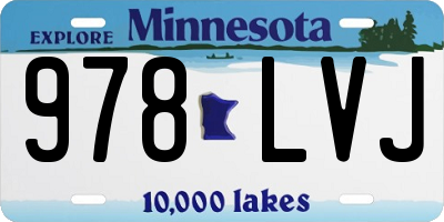 MN license plate 978LVJ