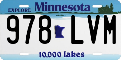 MN license plate 978LVM