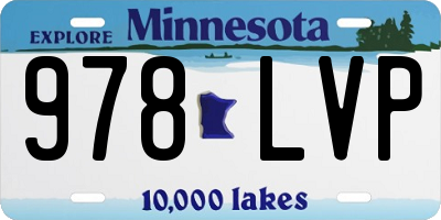 MN license plate 978LVP