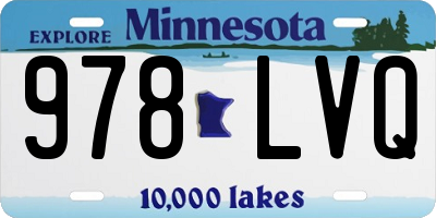 MN license plate 978LVQ