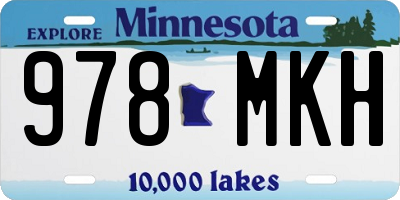 MN license plate 978MKH