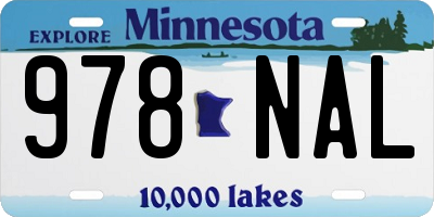 MN license plate 978NAL