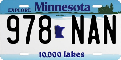 MN license plate 978NAN