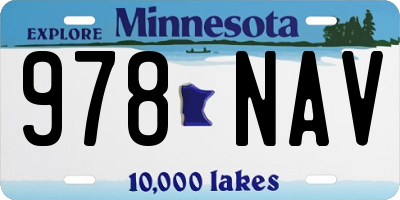 MN license plate 978NAV