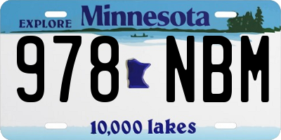 MN license plate 978NBM