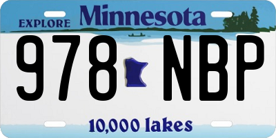 MN license plate 978NBP