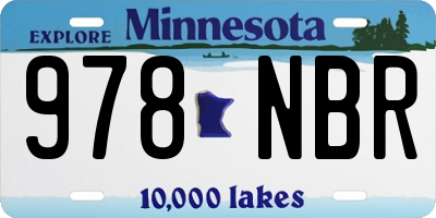 MN license plate 978NBR