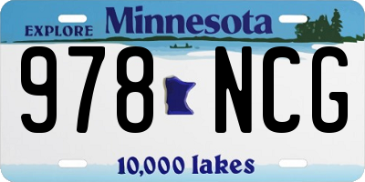 MN license plate 978NCG