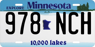 MN license plate 978NCH