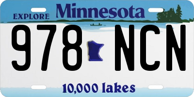 MN license plate 978NCN