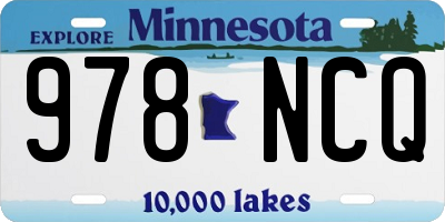 MN license plate 978NCQ