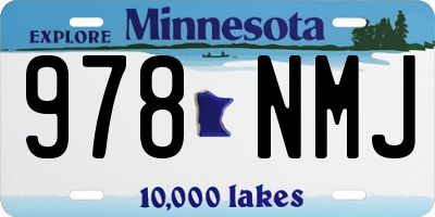 MN license plate 978NMJ