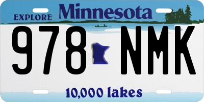 MN license plate 978NMK