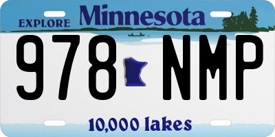 MN license plate 978NMP